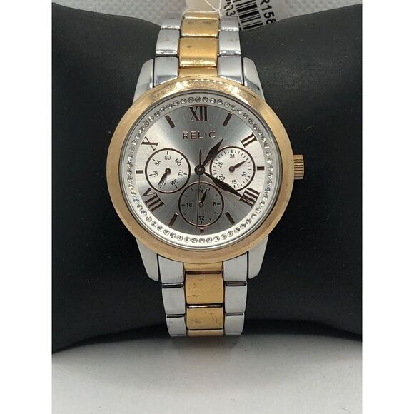 Relic ZR15828 Women's Two-Tone Stainless Steel Analog Dial Quartz Watch HK550 - Picture 1 of 9